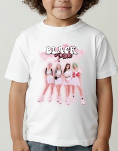 Tricou pentru copii - K-POP - BLACKPINK Squad - Grup iconic, stil trendy, BLACKPINK outfit.