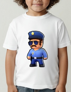 Tricou pentru copii - Stumble Guys - Police Officer