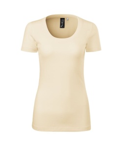 Tricou pentru dama lana merino de culoare migdala