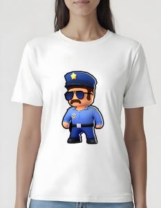 Tricou pentru dama - Stumble Guys - Police Officer