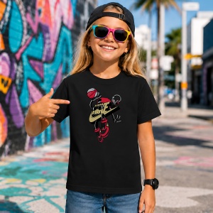 Tricou Personaj Minge Baschet Sneaker Head Urban Street Culture, din bumbac 100%, tricou negru, Copii | Dama | Barbat - Img 7