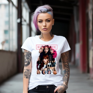 Tricou personalizat cu formatia Black Pink Kpop