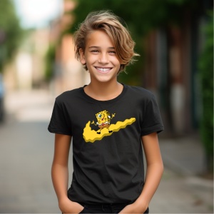 Tricou personalizat haios pentru copii cu personajul SpongeBob