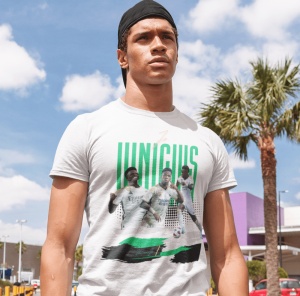 Tricou personalizat pentru barbati cu jucatorul de fotbal - Vinicius Junior - Cadou