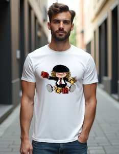 Tricou personalizat pentru barbati din bumbac 100% - ACDC