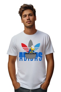 Tricou personalizat pentru barbati din bumbac 100% cu imprimeu haios DJ Simpson, cu imprimeu pentru barbati, stil modern, confortabil, tricou personalizat