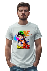 Tricou personalizat pentru barbati din bumbac 100% cu imprimeu haios Dragon Ball Z's Goku, cu imprimeu pentru barbati, stil modern, confortabil, tricou personalizat