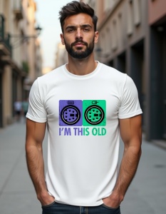 Tricou personalizat pentru bărbați din bumbac 100% - I'm This Old