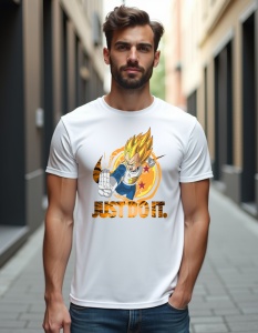Tricou personalizat pentru barbati din bumbac 100% - Super Saiyan Power, Vegeta, Dragon Ball Z, erou, anime, energie