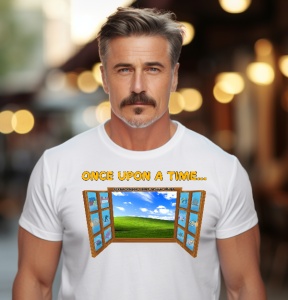 Tricou personalizat pentru barbati Windows XP Retro Old