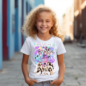 Tricou personalizat pentru copii cu Formatia Kpop Twice