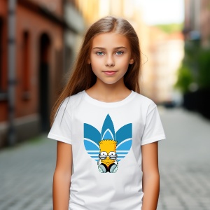 Tricou personalizat pentru copii cu Simpson Play Music Free
