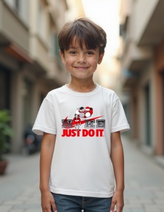 Tricou personalizat pentru copii din bumbac 100% - Anime Girl - Just Do It - Img 2
