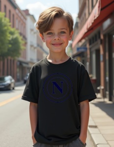 Tricou personalizat pentru copii din bumbac 100% - Echipa De Fotbal - Napoli - Img 2