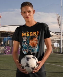 Tricou personalizat pentru copii Lionel Messi Argentina