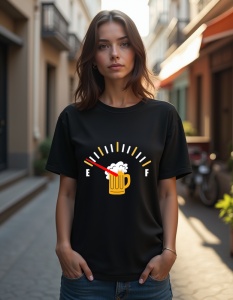 Tricou personalizat pentru dama din bumbac 100% - Beer Empty