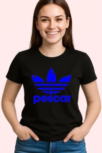 Tricou pescar mesaj glumet cu logo stilizat, Copii | Dama | Barbat , tricou negru - Img 2