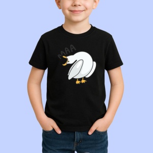 Tricou Pescarus Amuzant Desen Simplu Gri, din bumbac 100%, tricou negru Copii | Dama | Barbat - Img 2