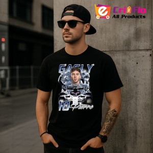 Tricou Pierre Gasly Portret Masina Formula 1 Alfatouri, Copii | Dama | Barbat - Img 9