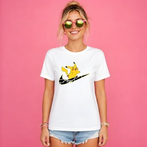 Tricou Pikachu Black Lightning Strike Urban Street Fashion Design, din bumbac 100% Copii | Dama | Barbat - Img 3