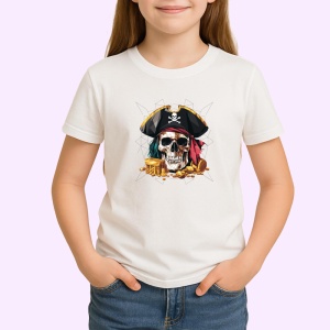 Tricou Pirat Craniu Comori Color, Copii | Dama | Barbat - Img 2