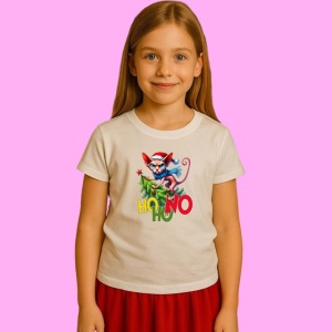 Tricou Pisica Grumpy Dashing Through The No, din bumbac 100%, tricou alb, Copii | Dama | Barbat - Img 3