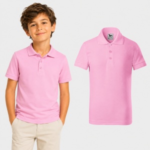 Tricou polo copii, fete și băieți, 65% bumbac, 200 g/m², mărimi 4–12 ani - Img 18