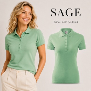Tricou Polo Damă Malfini 210 Pique, Croială Cambrată, 200 g/m², Mărimi XS–3XL,65% Bumbac, 36 Culori - Img 26