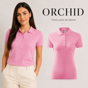 Tricou Polo Damă Malfini 210 Pique, Croială Cambrată, 200 g/m², Mărimi XS–3XL,65% Bumbac, 36 Culori - Img 36
