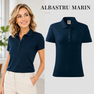 Tricou Polo Damă Malfini 213 Cotton, 100% Bumbac, 170 g/m², Guler Raiat, 5 Nasturi, Croială Cambrată, 17 Culori, XS–2XL - Img 19