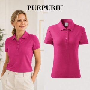 Tricou Polo Damă Malfini 213 Cotton, 100% Bumbac, 170 g/m², Guler Raiat, 5 Nasturi, Croială Cambrată, 17 Culori, XS–2XL - Img 29