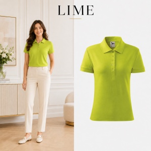 Tricou Polo Damă Malfini Cotton, 100% Bumbac, Croială Cambrată, Guler Polo Raiat, 5 Nasturi, 17 Culori, Mărimi XS–2XL - Img 19