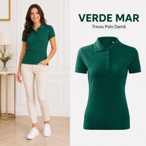 Tricou Polo Damă Malfini Pique Polo Free F10 – 65% Bumbac, 200 g/m², Label Free, XS–2XL - Img 15