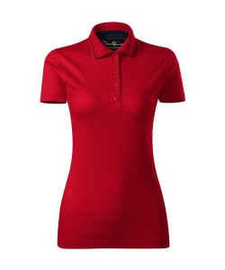 Tricou polo dama de culoare rosu