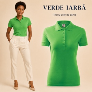 Tricou Polo Damă Pique Polo, Croială Cambrată, 36 Nuanțe, Mărimi XS–3XL - Img 25