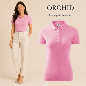 Tricou Polo Damă Pique Polo, Croială Cambrată, 36 Nuanțe, Mărimi XS–3XL - Img 34