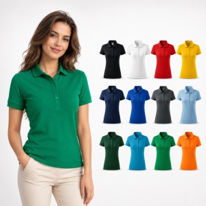 Tricou Polo Damă Slim Fit 100% Bumbac – Casual Office, Guler Polo, XS-2XL | 13 Culori | 216 - Img 10