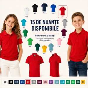 Tricou Polo pentru Fete 222 - Img 7