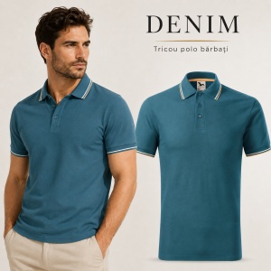 Tricou Polo Pique Bărbați Malfini Focus, 14 Culori Disponibile, 65% Bumbac, 180 g/m², Guler tip tommy cu Dungi Contrastante, Mărimi S 3XL - Img 16