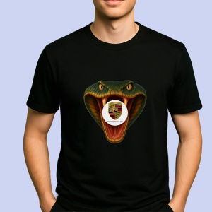 Tricou Porsche Cobra Ataca | Unisex Dama si Barbat