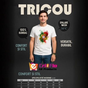 Tricou Portugal Steag Splash Art, Copii | Dama | Barbat - Img 6