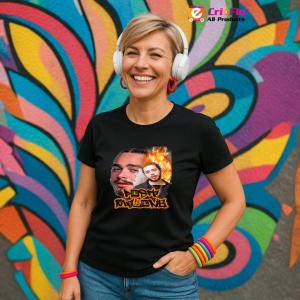 Tricou Post Malone - Flames Style, muzica RAP, Dama | Barbat | Copii, Culoare Negru - Img 13