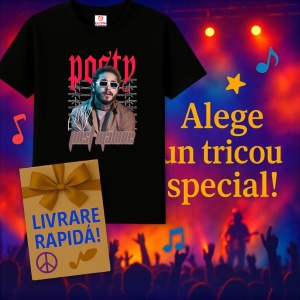 Tricou Post Malone, muzica POP, Dama | Barbat | Copii, Culoare Negru - Img 7
