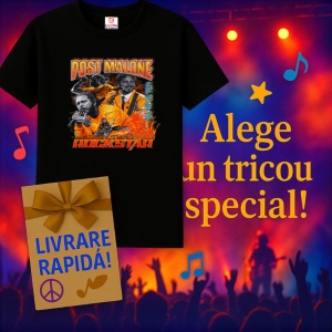 Tricou Post Malone - Rockstar Orange, muzica Hip-Hop / Rap, Dama | Barbat | Copii, Culoare Negru - Img 15