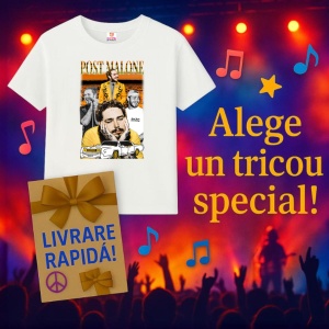 Tricou Post Malone - Yellow Mood, muzica POP, Dama | Barbat | Copii - Img 9