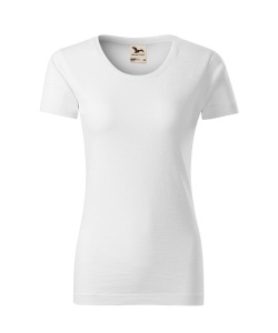 Tricou premium dama din bumbac organic de culoare alb