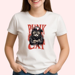 Tricou Punk cat - Copii | Dama | Barbat - Img 3