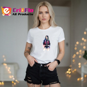 Tricou rainbow hair hoodie girl, fata cu hanorac si par curcubeu, Copii | Dama | Barbat - Img 10