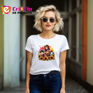 Tricou reading girl sunflower field, fata citind in lan de floarea soarelui, Copii | Dama | Barbat - Img 11