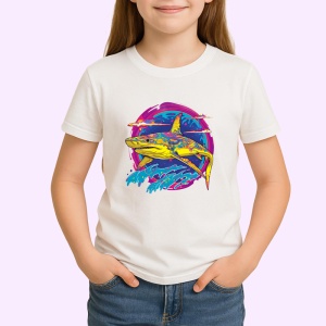 Tricou Rechini galbeni fundal roz valuri curcubeu Copii | Dama | Barbat - Img 4